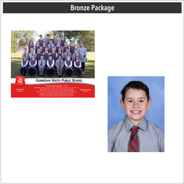 Bronze school photography package